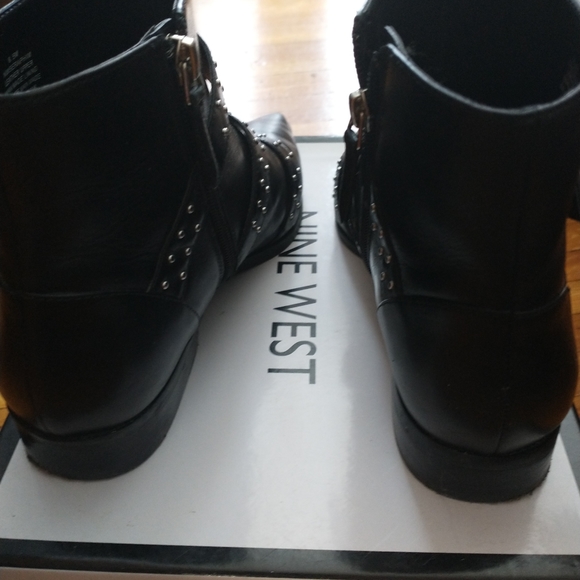 Nine West Seraphim Leather Boots Sz 8.5 - Picture 4 of 5